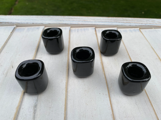 BLACK Chime Candle Holder