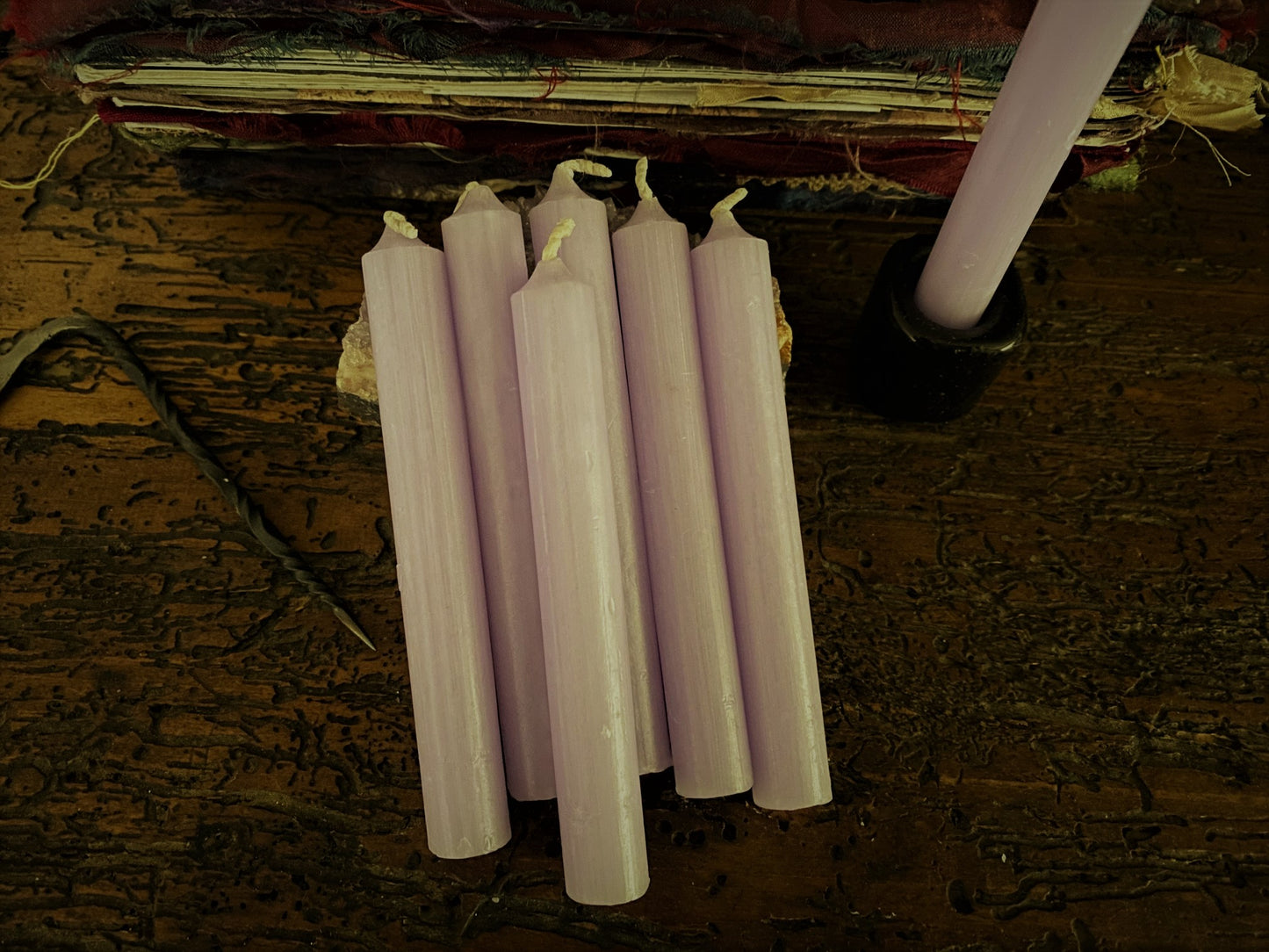 LAVENDER Mini Paraffin Wax Chime Candles